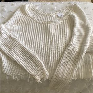 Knit crop sweater